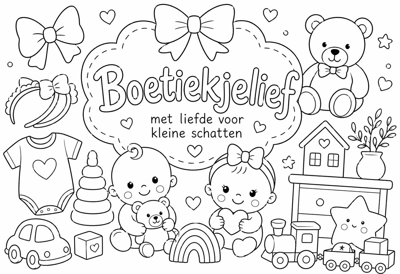 Win actie kleurplaat 2