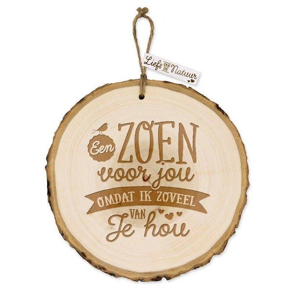 Boomschijf - zoen voor jou