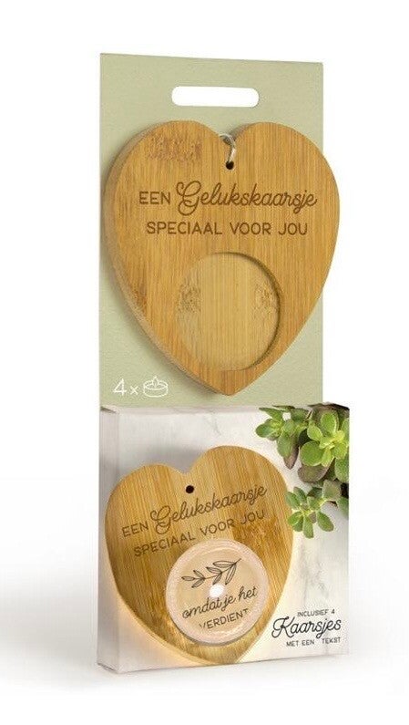 Verrassingskaarsje gelukskaarsje