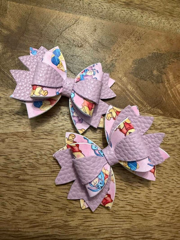 Luxe haarstrik paars winnie