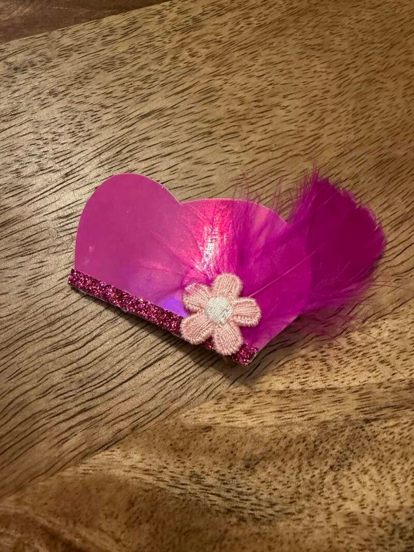 Pieten muts roze bloem