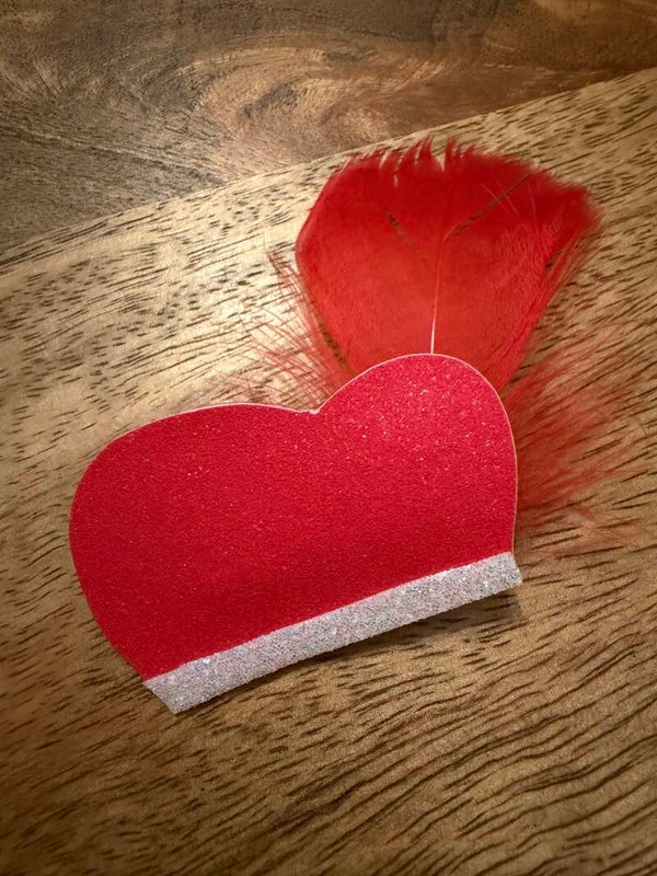 Pieten muts rood glitter