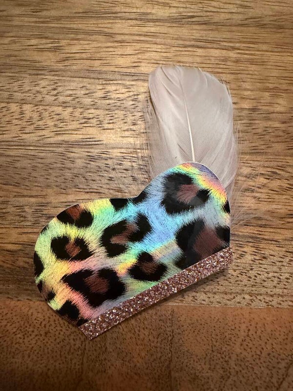 Pieten muts panter glitter