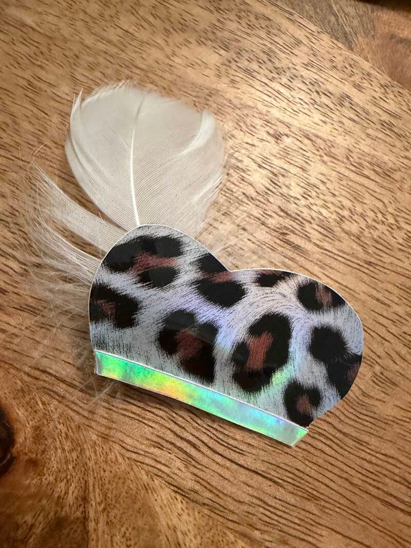 Pieten muts panter zilver wit