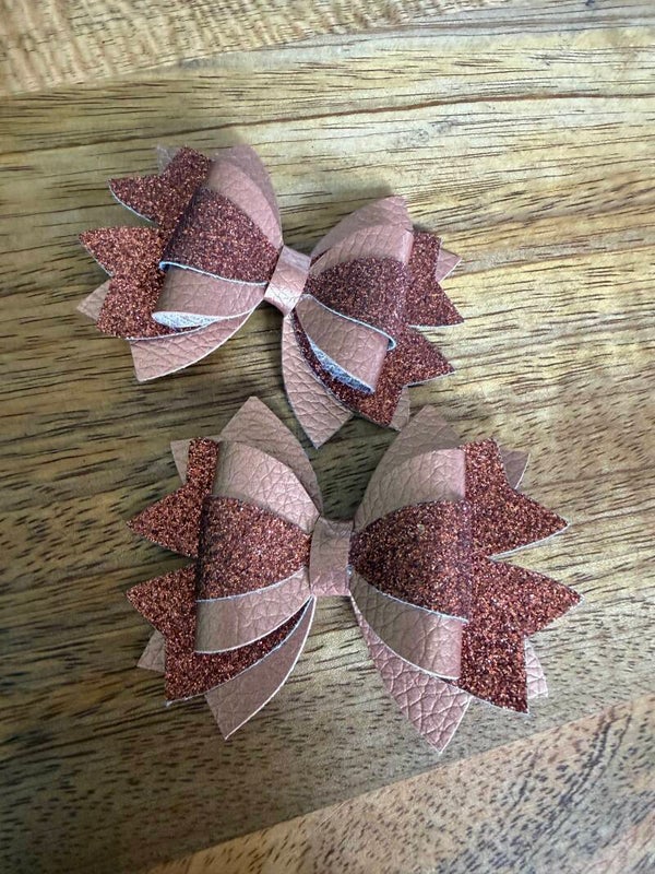 Luxe haarstrik glitter