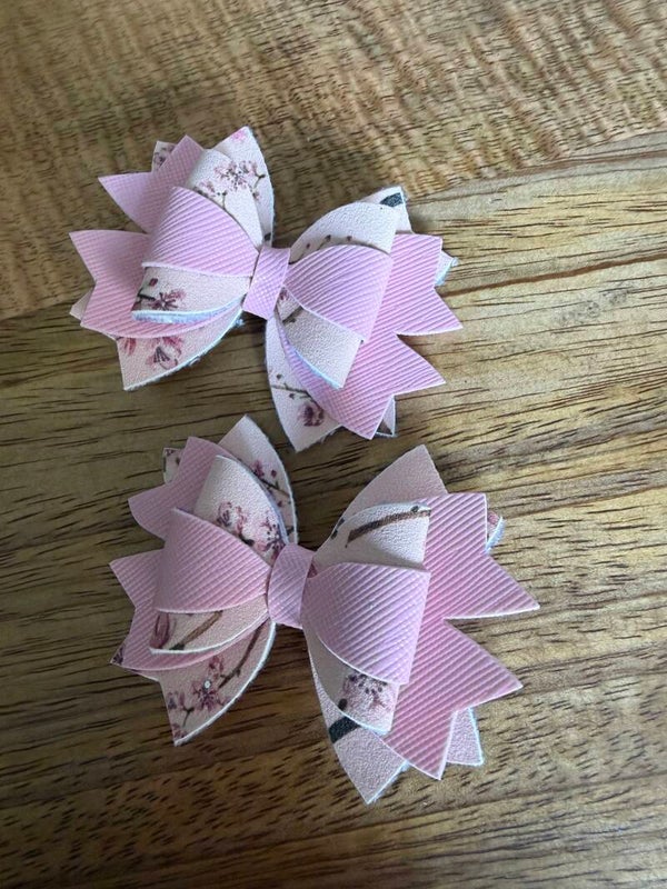 Luxe haarstrik roze