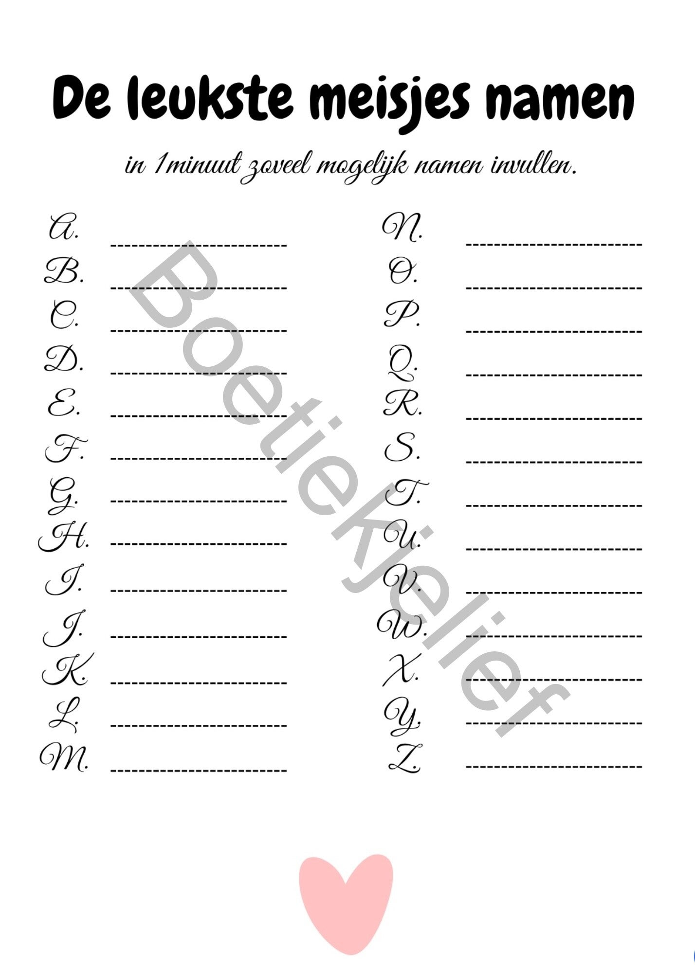 De leukste meisjes namen