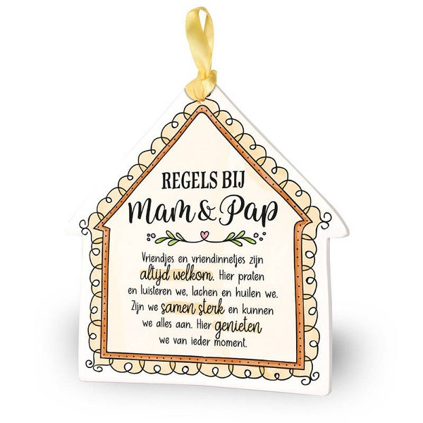 Tegeltje - mam en pap