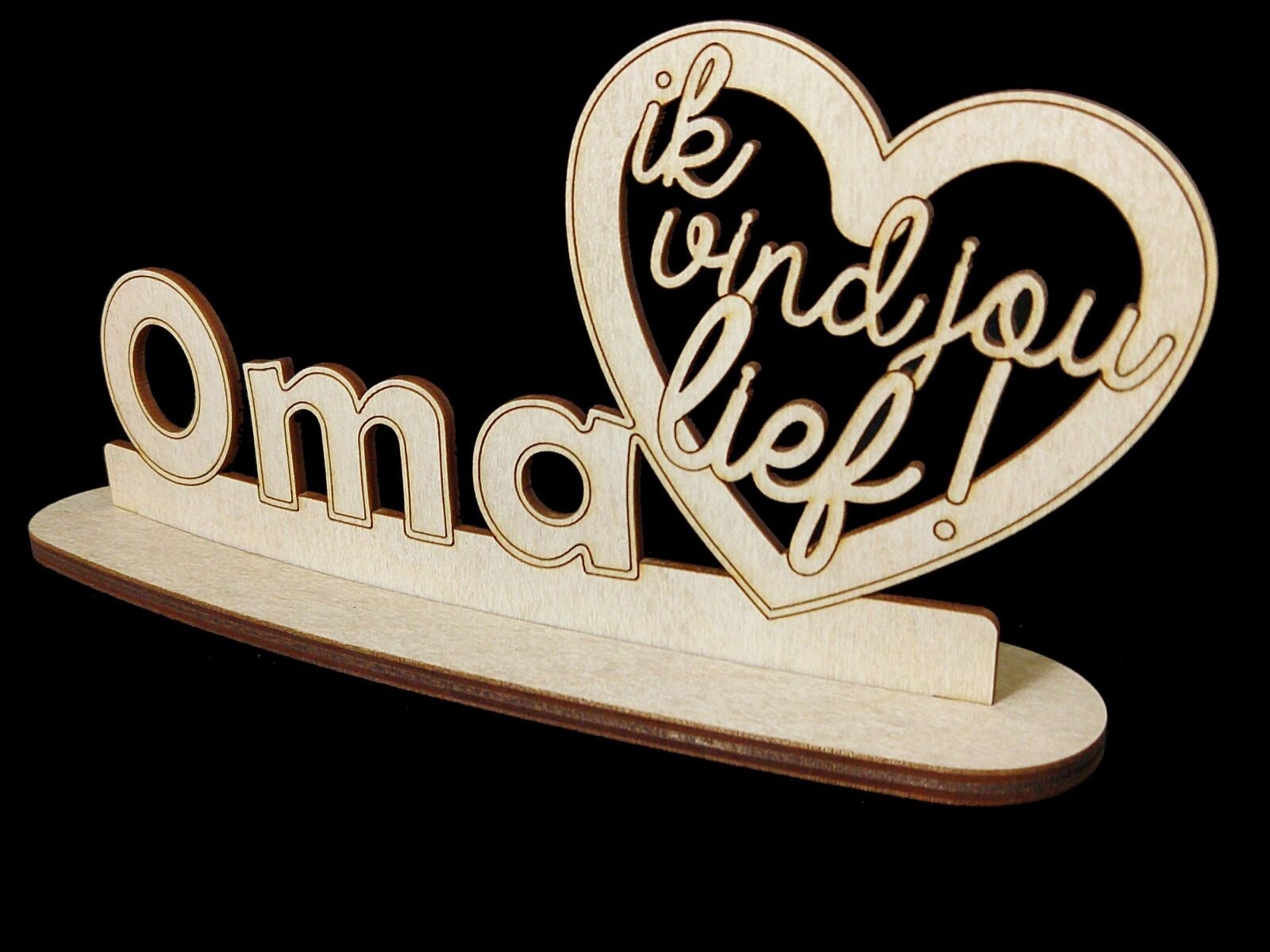 Wooddeco plankje oma