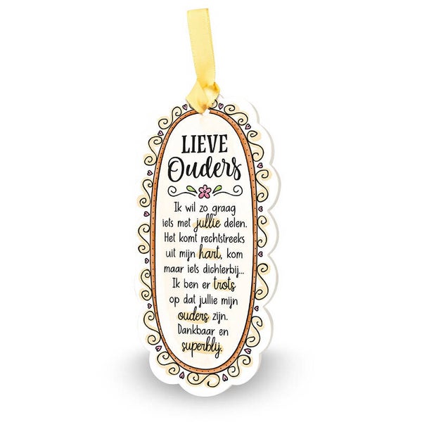 Tegeltje - lieve ouders