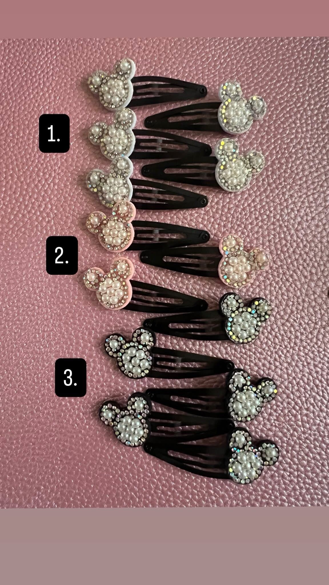 Haarknipjes micki glitter