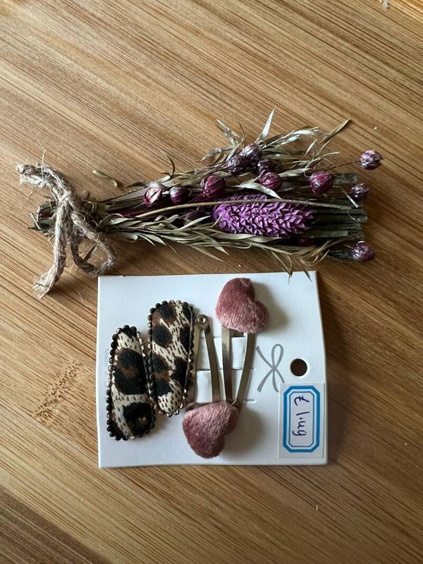 Haarknipjes panter hartje