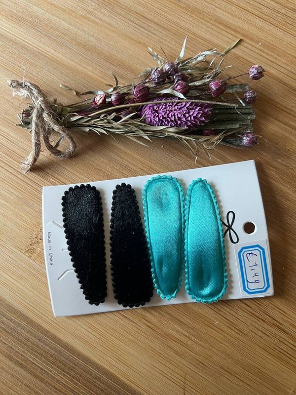 Haarknipjes zwart blauw