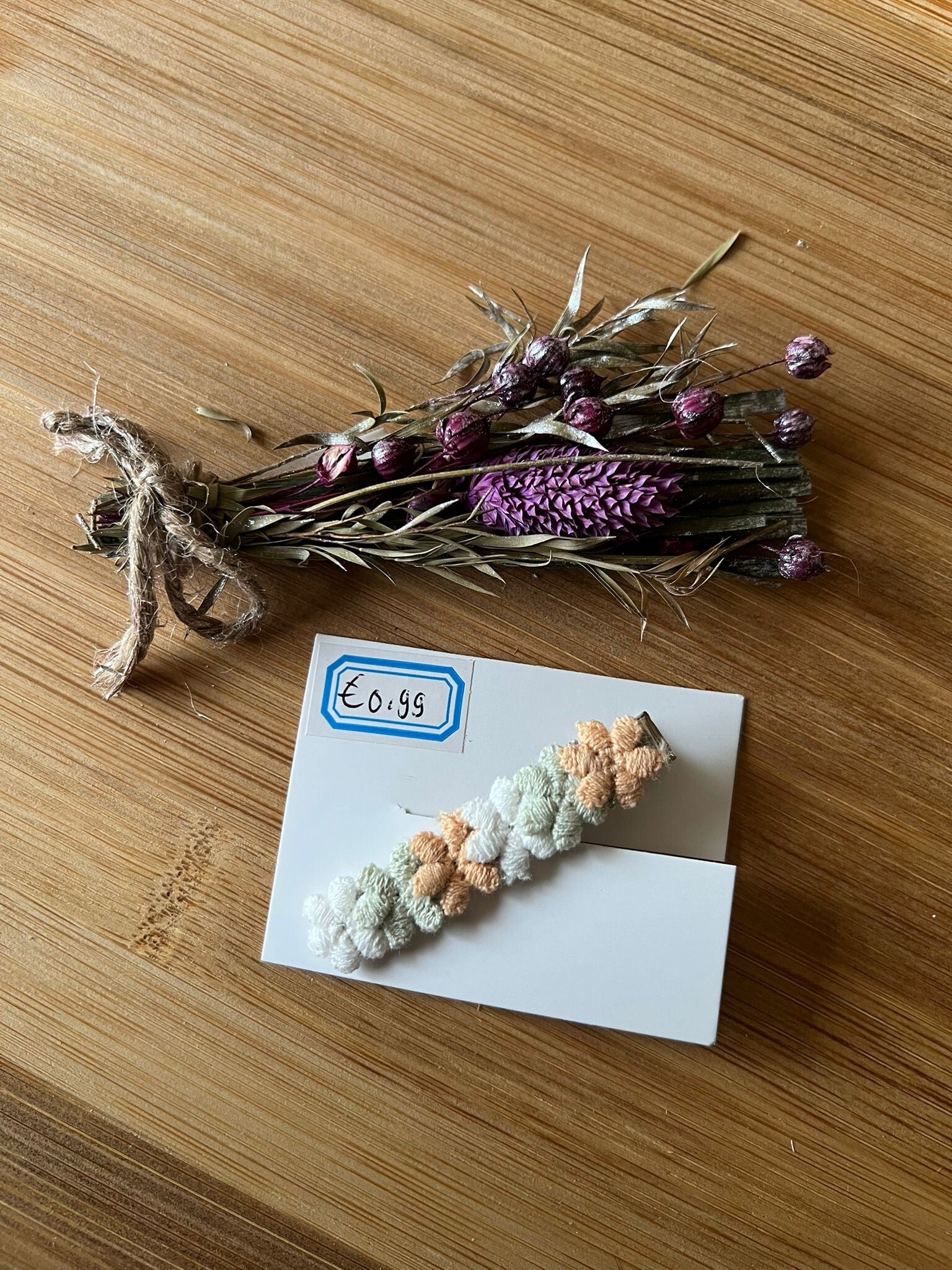 Haarknipje meerkleurig bloem