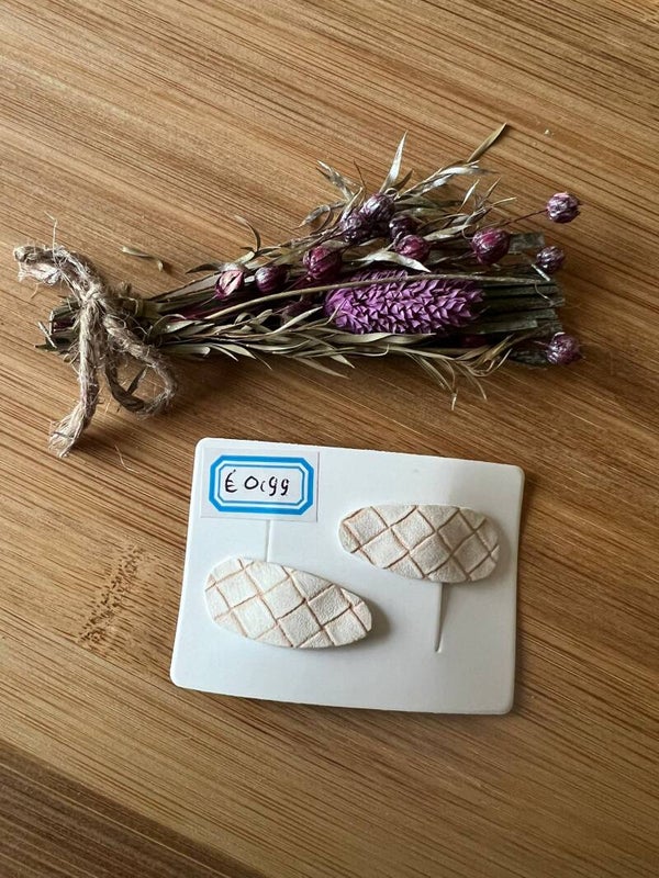 Haarknipje streep wit