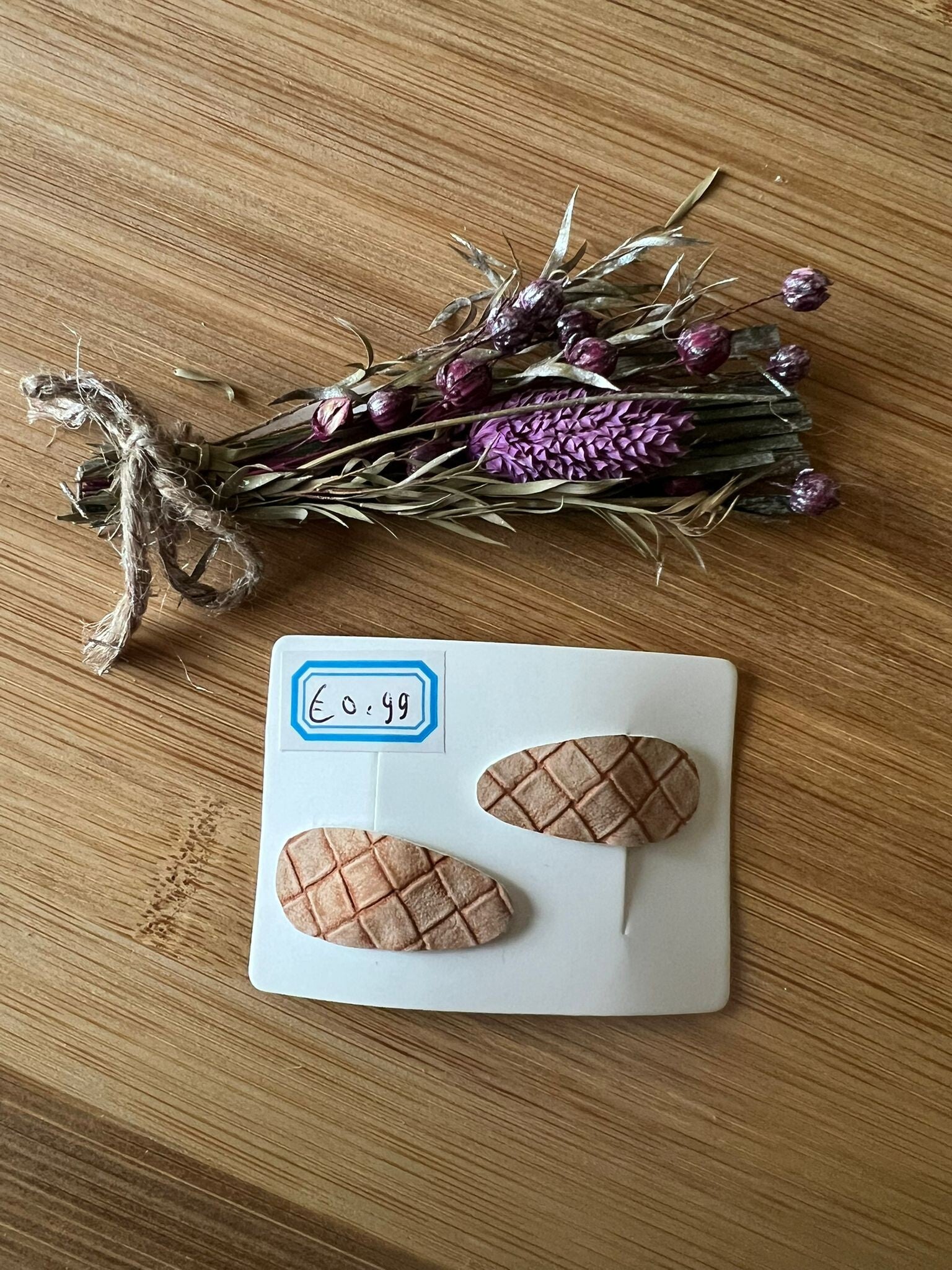 Haarknipje streep bruin