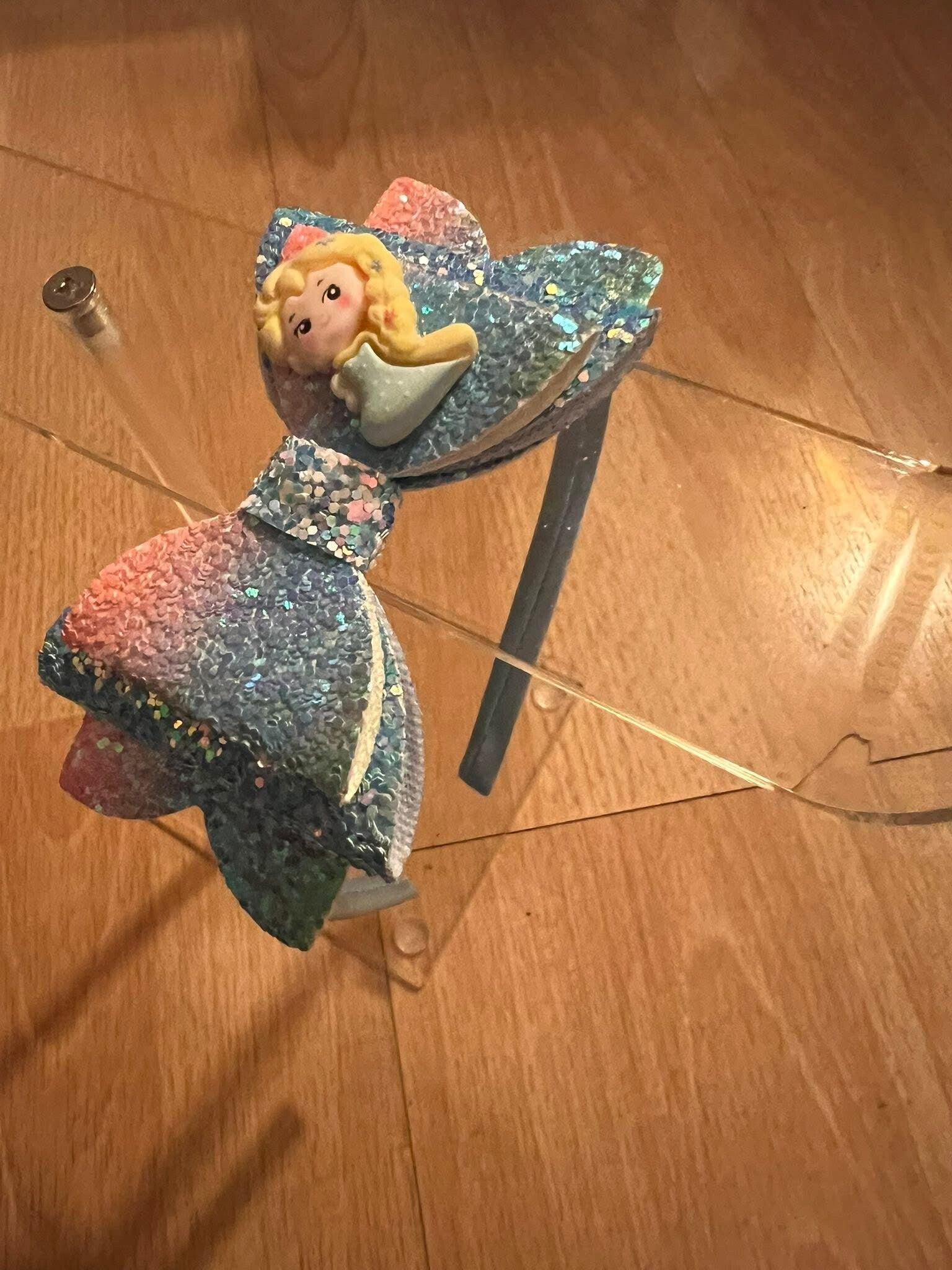 Haarband roze blauw prinses