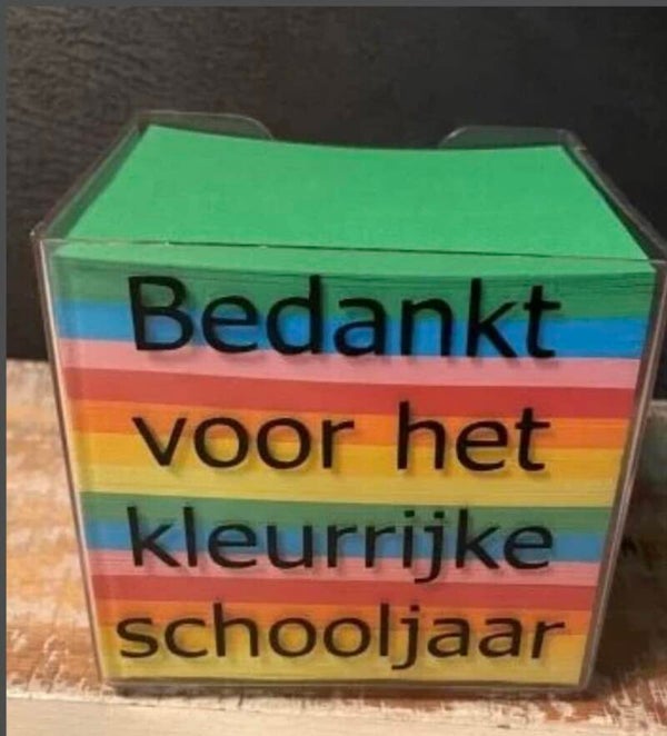 Memo Blok Bedankt