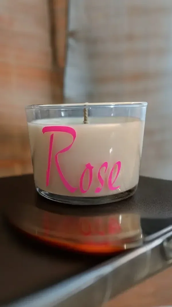 BOUGIE PARFUMÉE ROSE
