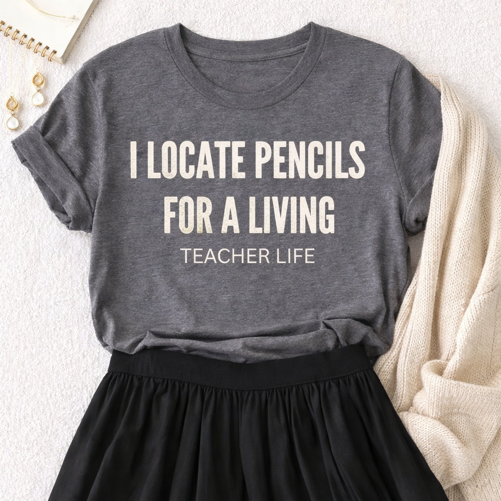 I Locate Pencils for a Living Teacher Tee