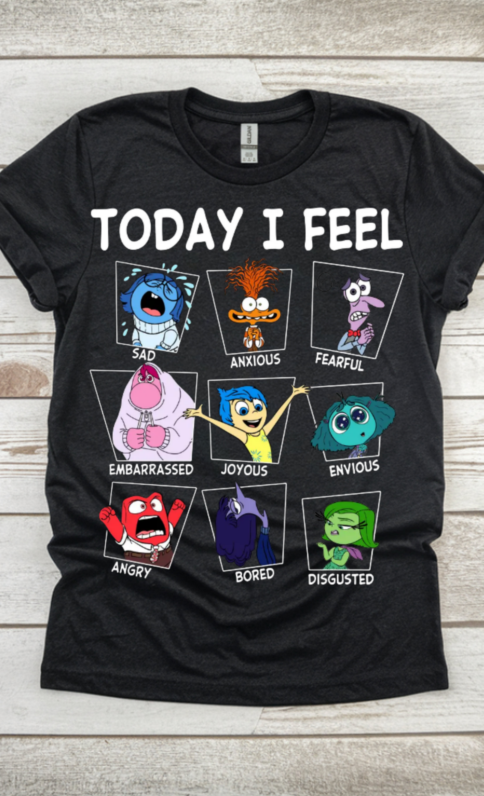 Today I Feel Emotions Chart Graphic Tee