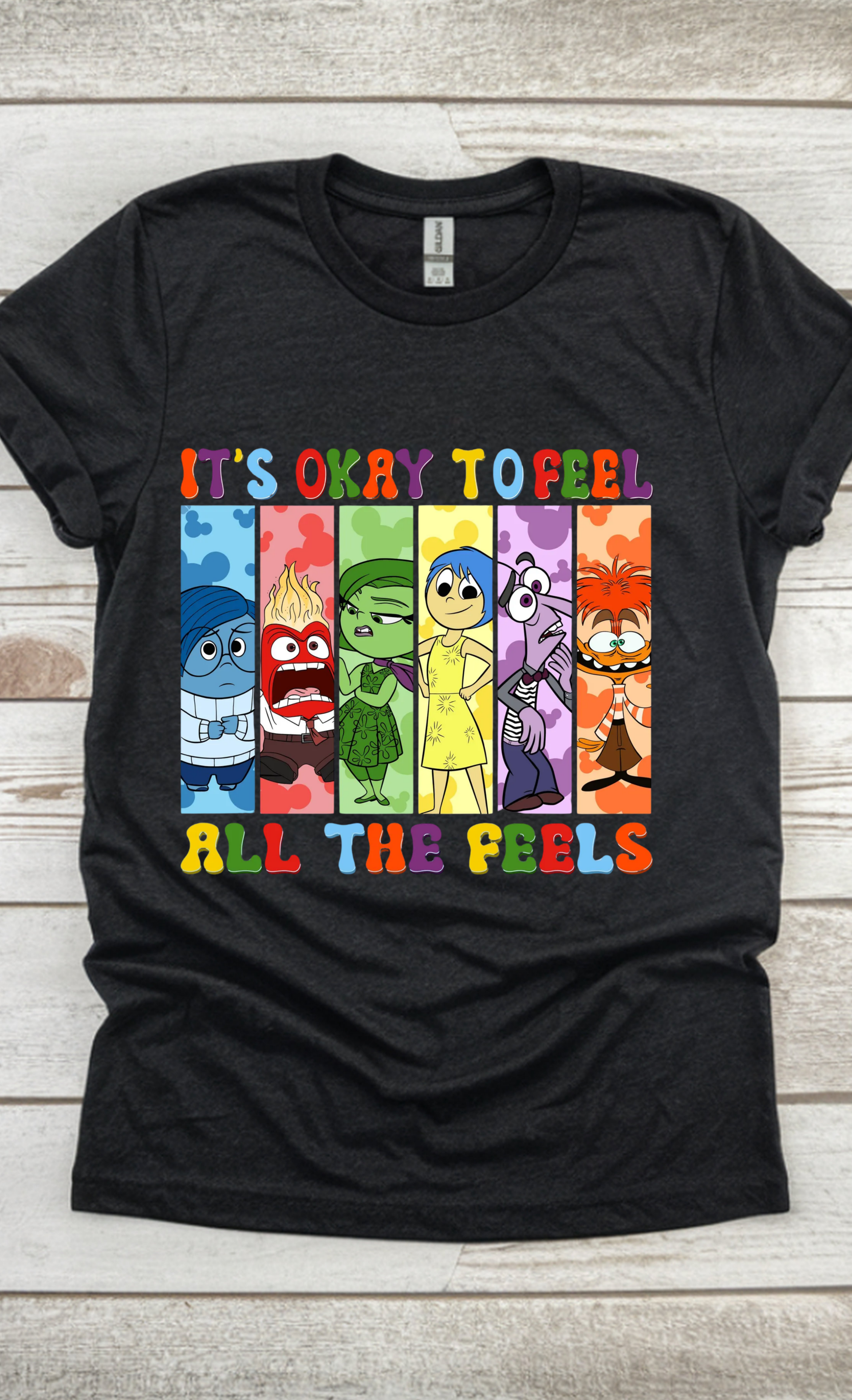 It’s Okay to Feel All the Feels Panel Character Tee