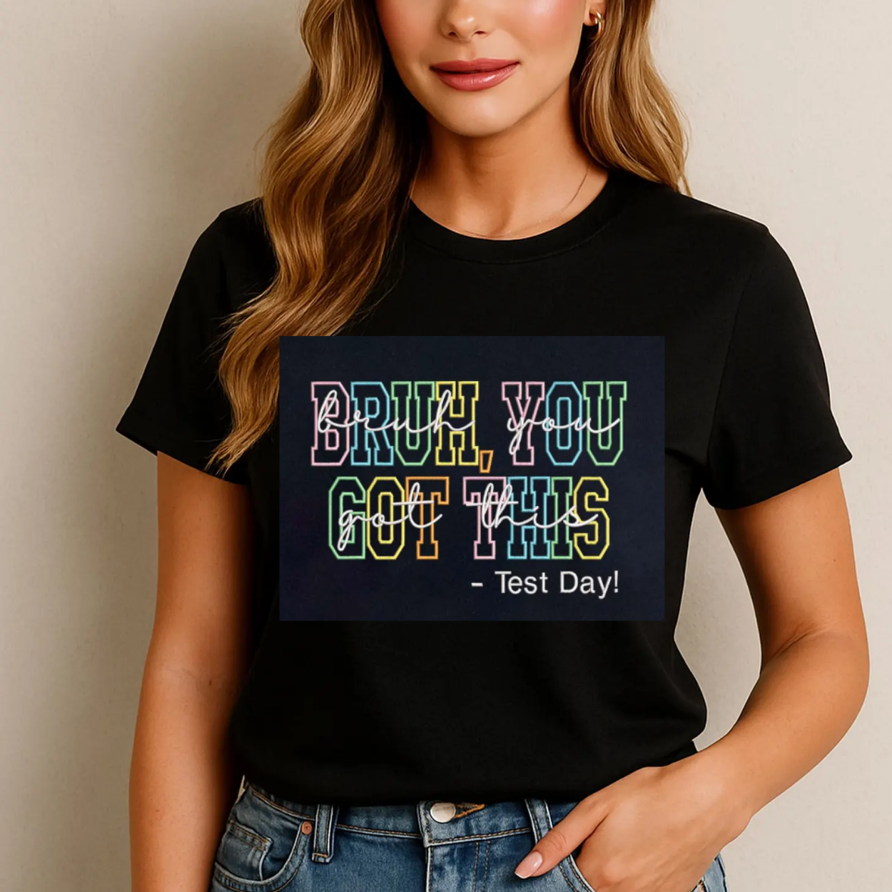 Rock the Test Retro School Spirit Tee