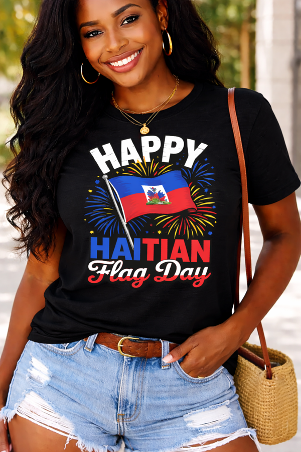 Happy Haitian Flag Day Fireworks Tee