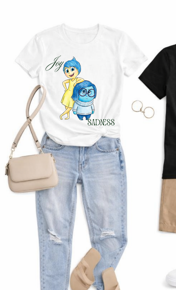 Joy & Sadness Character-Inspired Graphic Tee