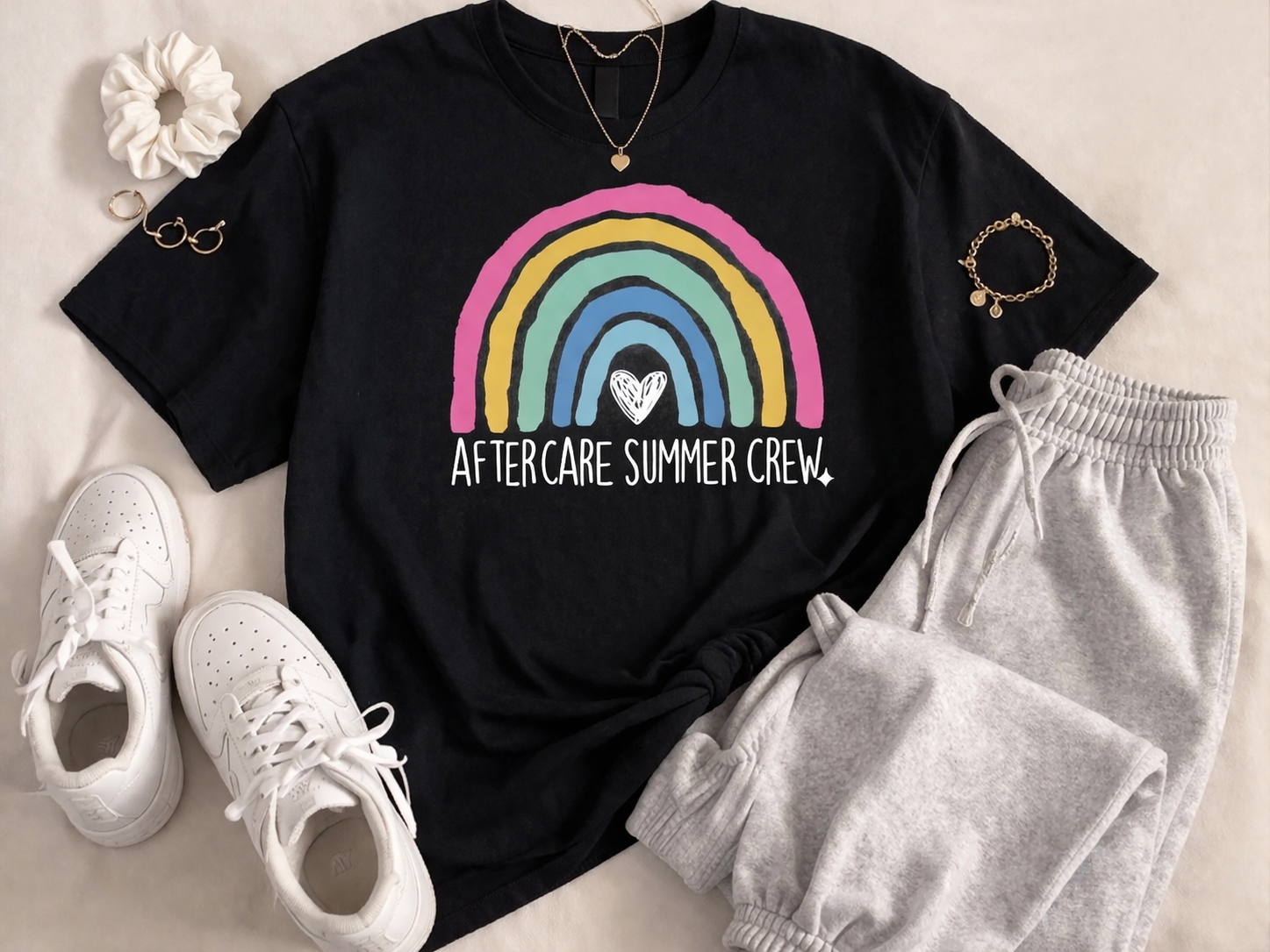 Aftercare Summer Crew Rainbow Tee