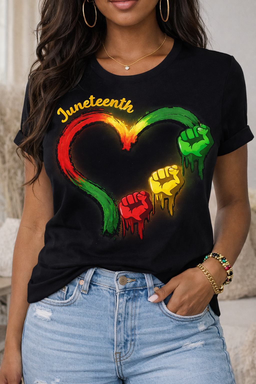 Juneteenth Heart of Freedom Tee