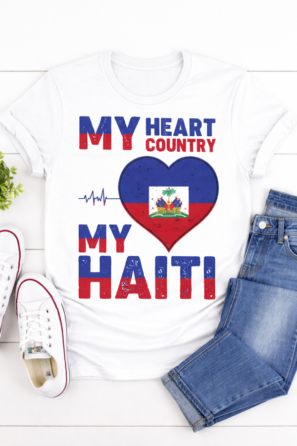 My Heart Country Haiti Tee
