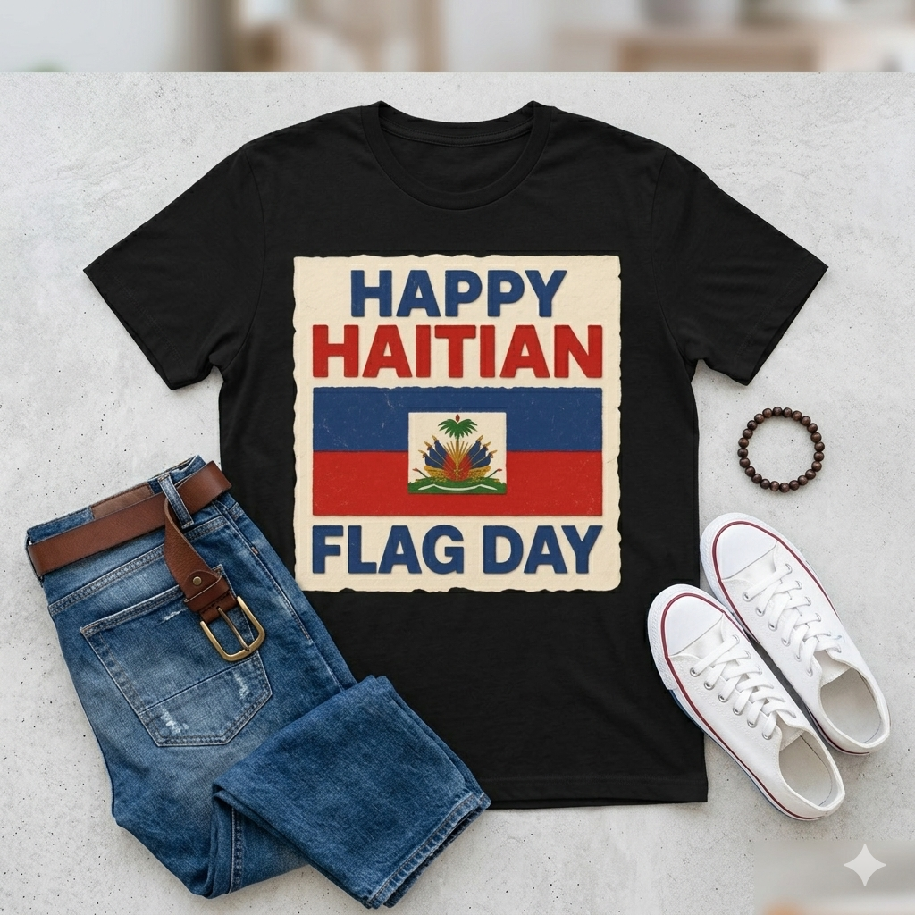 Celebrate Heritage: Haitian Flag Day Commemorative Tee