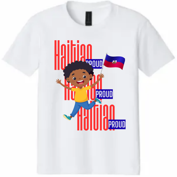 Haitian Proud Kids Celebration Tee