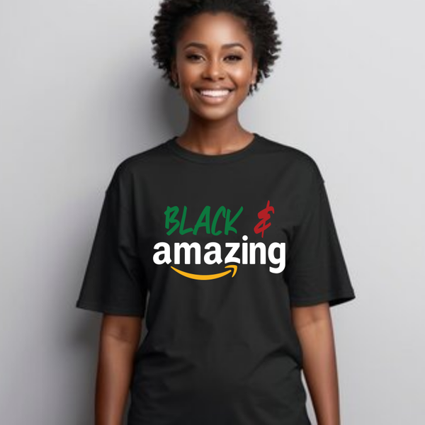 Black & Amazing Statement Tee