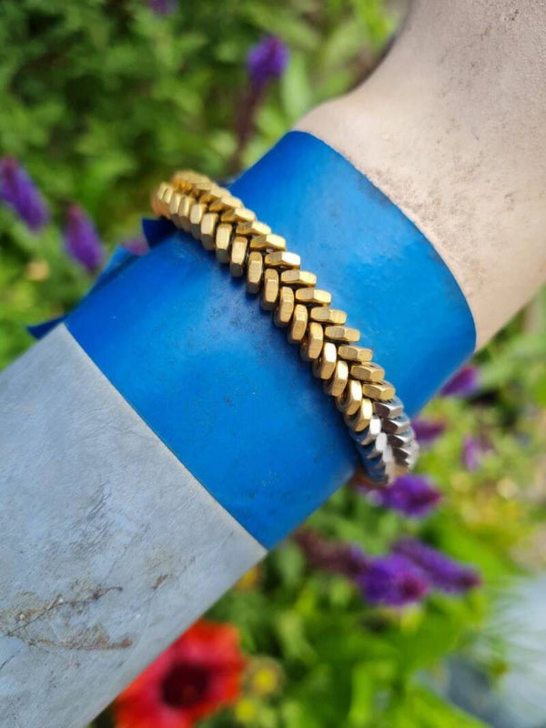 Mutti´Z Edelstahl/Messing Mutter Armband M2,5!