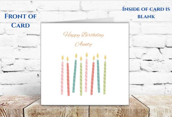 Happy Birthday Aunty Greeting Card