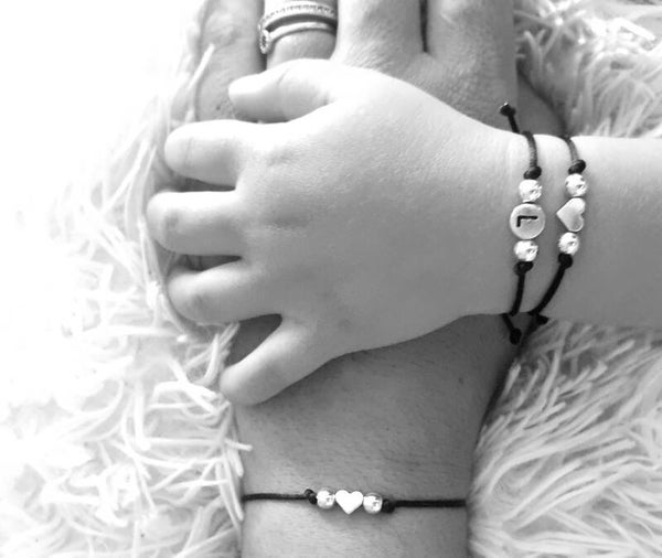 Mommy & me hartjes armbandjes 2stks