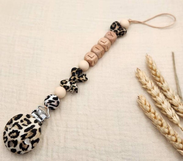 Speenkoord tijger crème