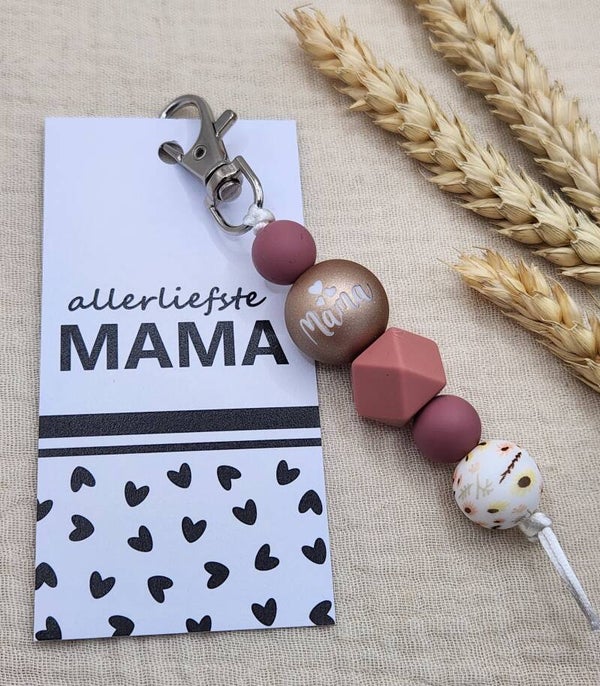 Sleutelhanger mama blush + kaartje