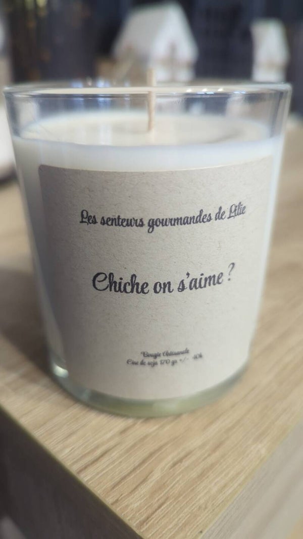 Bougie avec votre message