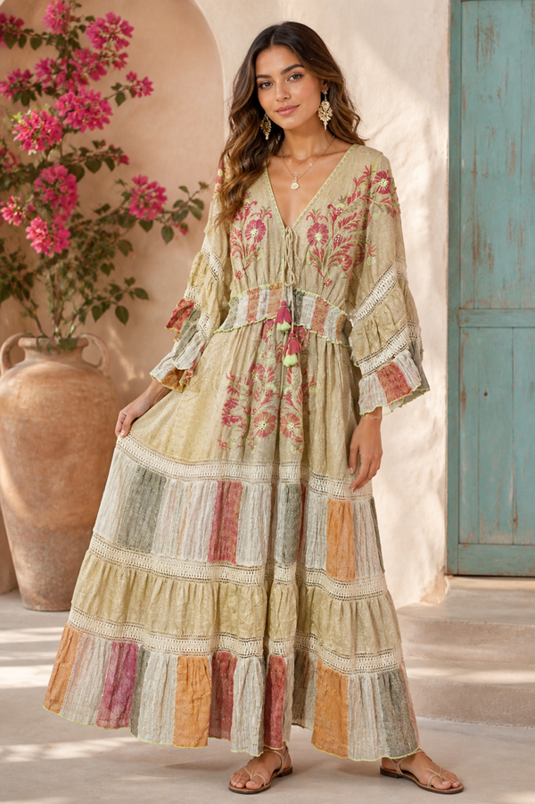 VESTIDO"ALBANIA ROSA"