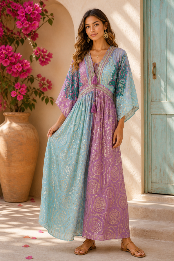 VESTIDO "DUO ROSA"
