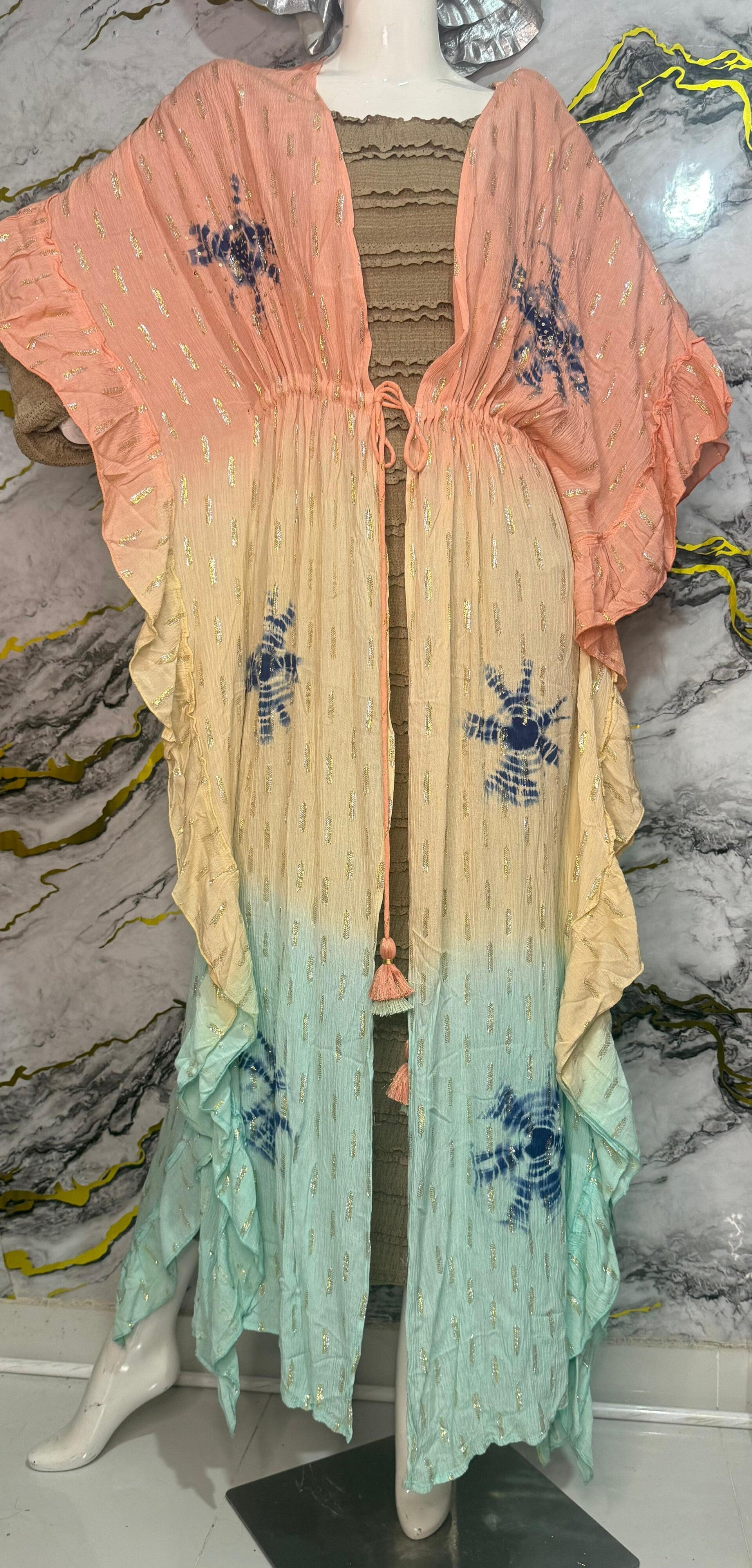 CAFTAN " TRICOLOR ROSA"