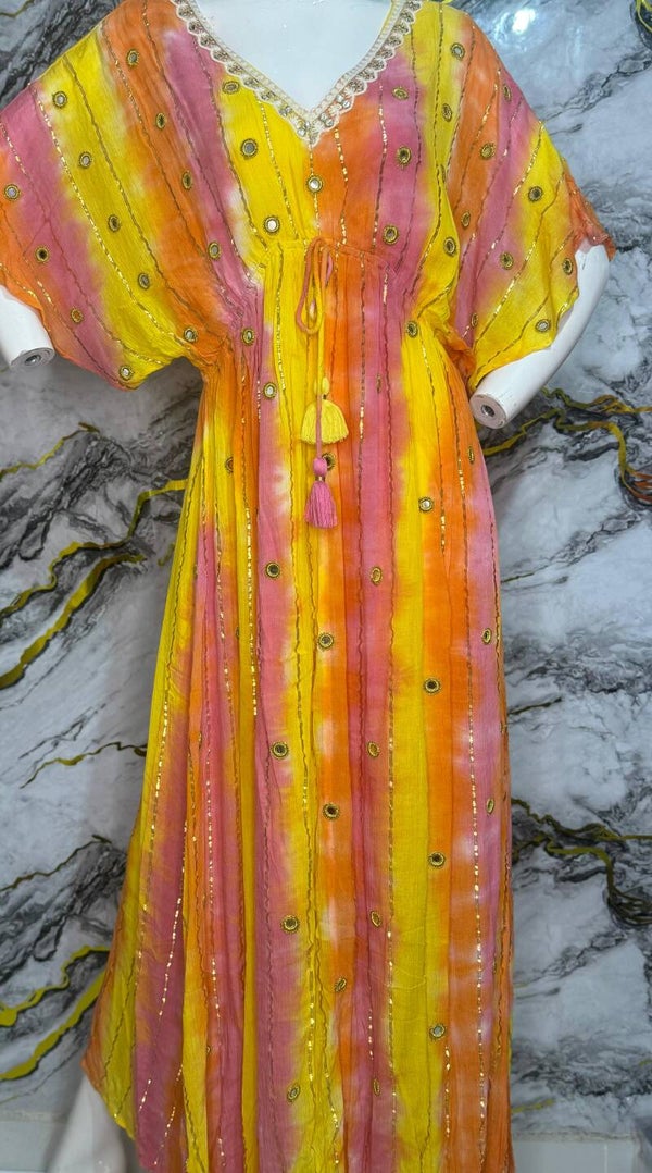 VESTIDO "ALEGRIA NARANJA"