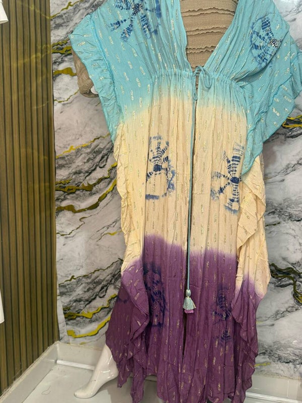 CAFTAN "TRICOLOR TURQUESA"