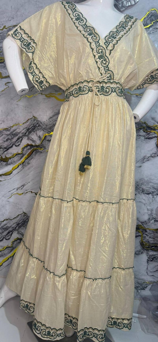 VESTIDO"AL-ANDALUS LARGO" VERDE