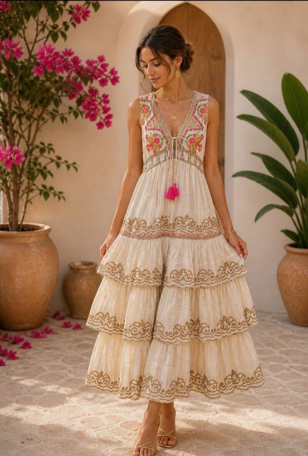 VESTIDO "CANCUN ROSA"