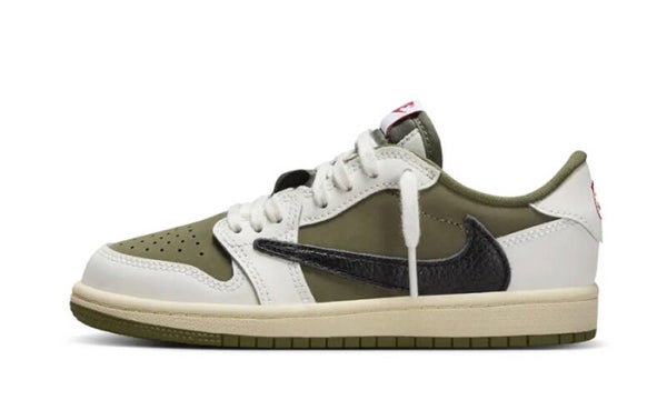 Jordan 1 Retro Low Travis Scott Medium Olive (Kids)