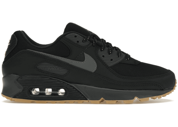 Nike Air Max 90 Black Smoke Grey Gum Reflective